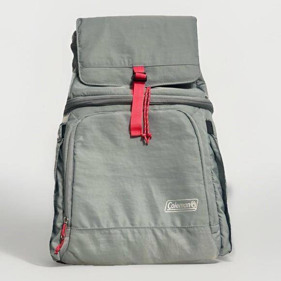Coleman Other - Coleman Grey Collapsible Insulated Backpack Cooler Bag Lunch Travel NWOT